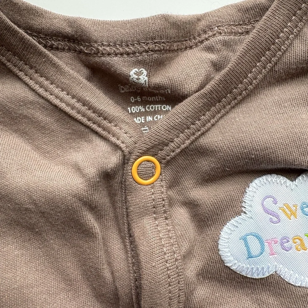 NWOT Baby Aspen Chocolate Brown Pajama “Sweet Dreamzzz” Gift Set - Picture 5 of 6